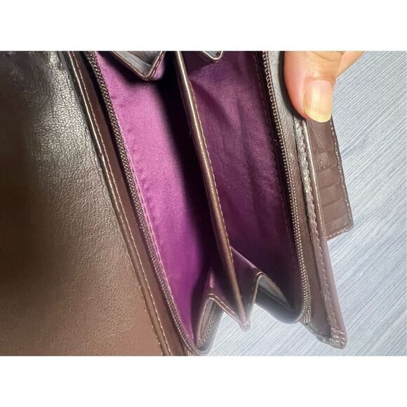 Coach Ashley scarf print compact clutch wallet - Picture 4 of 12